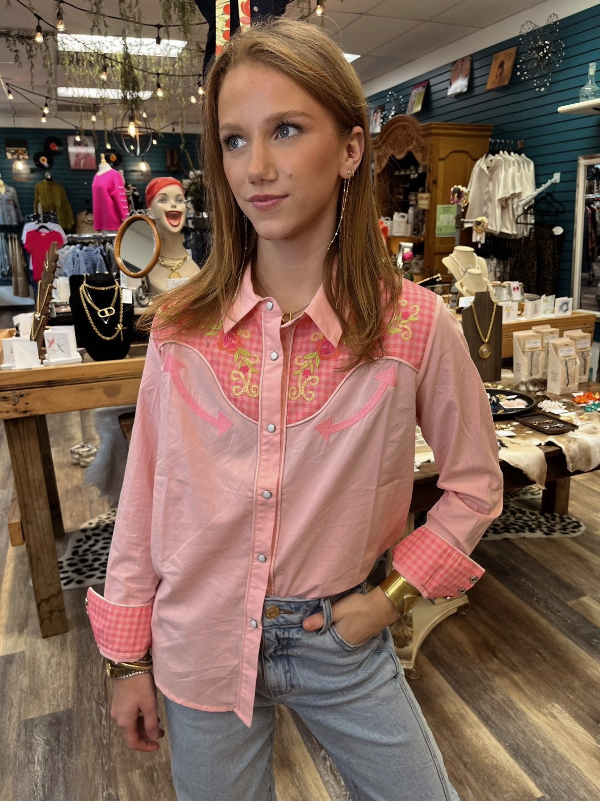 Oakley Western Pink Top