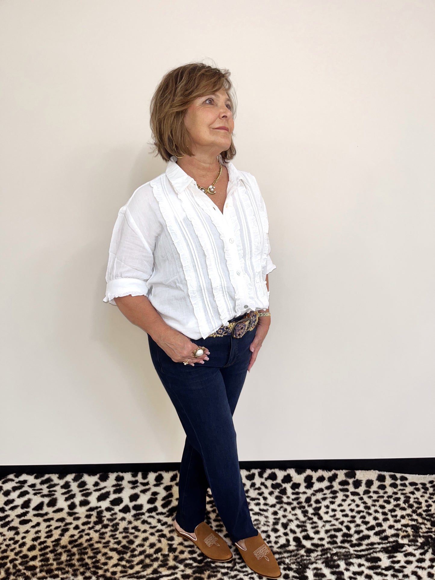 Tuxedo Gauze Shirt