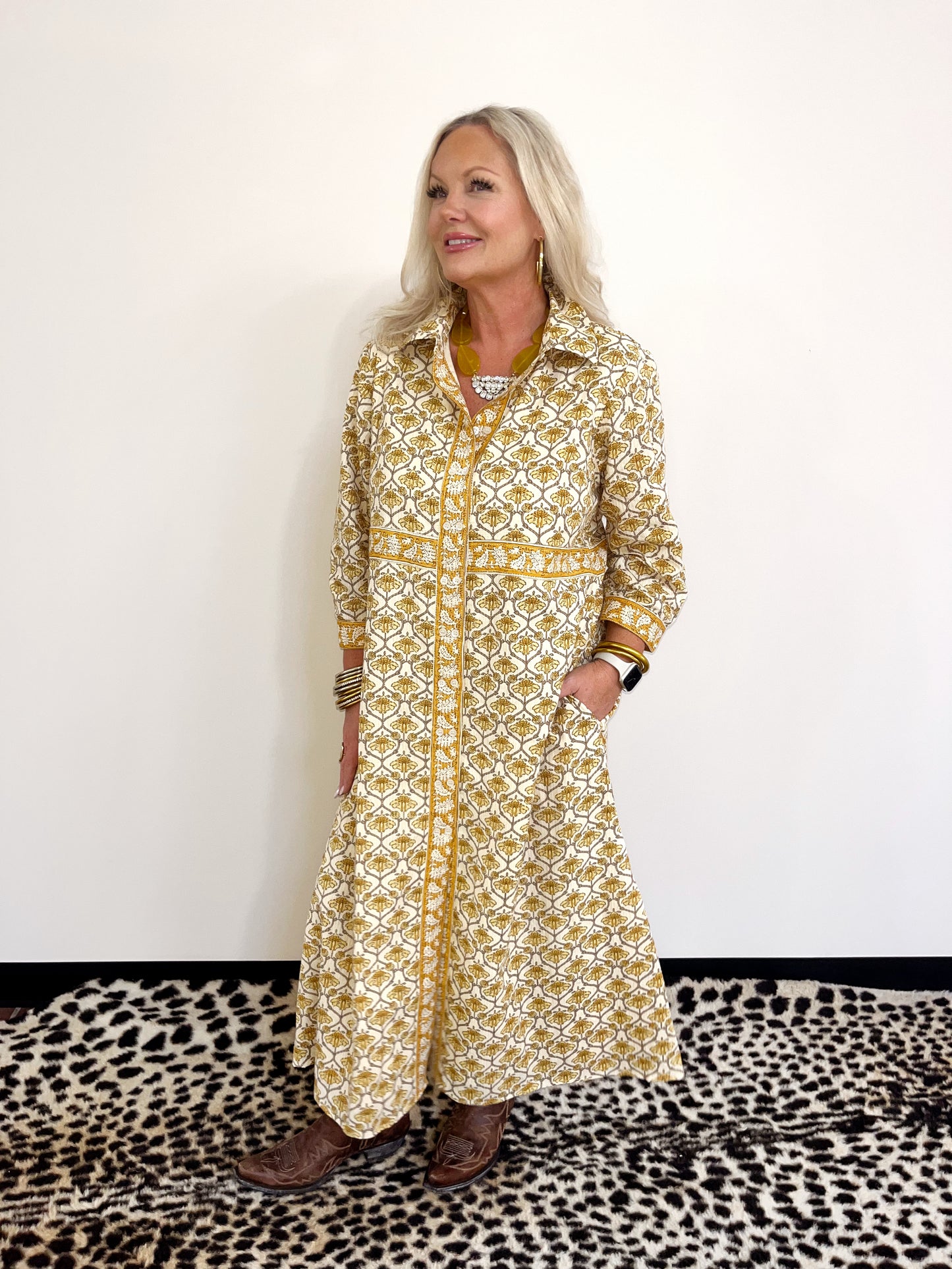 Double Button Shirtdress by Uncle Frank