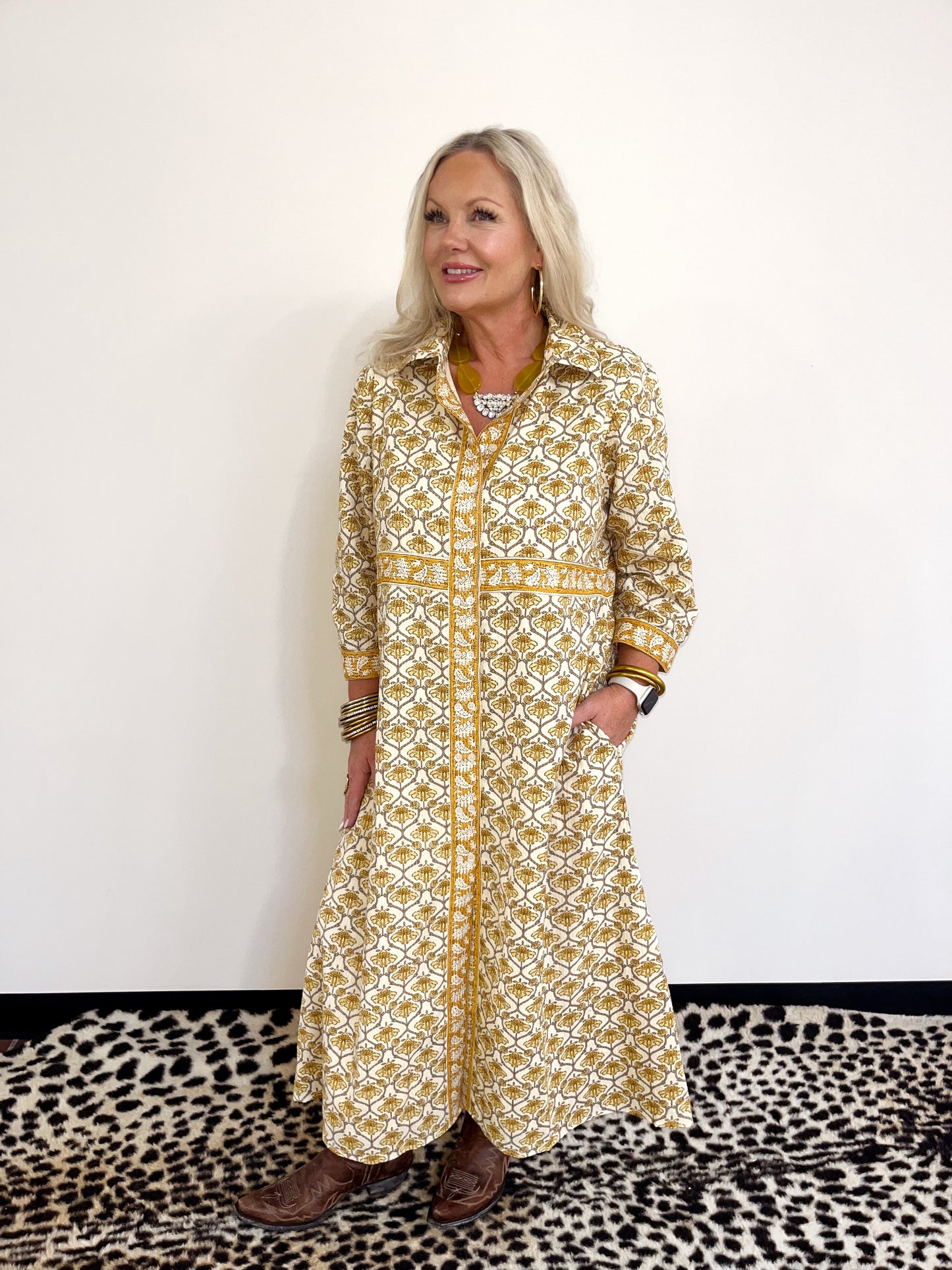 Double Button Shirtdress by Uncle Frank