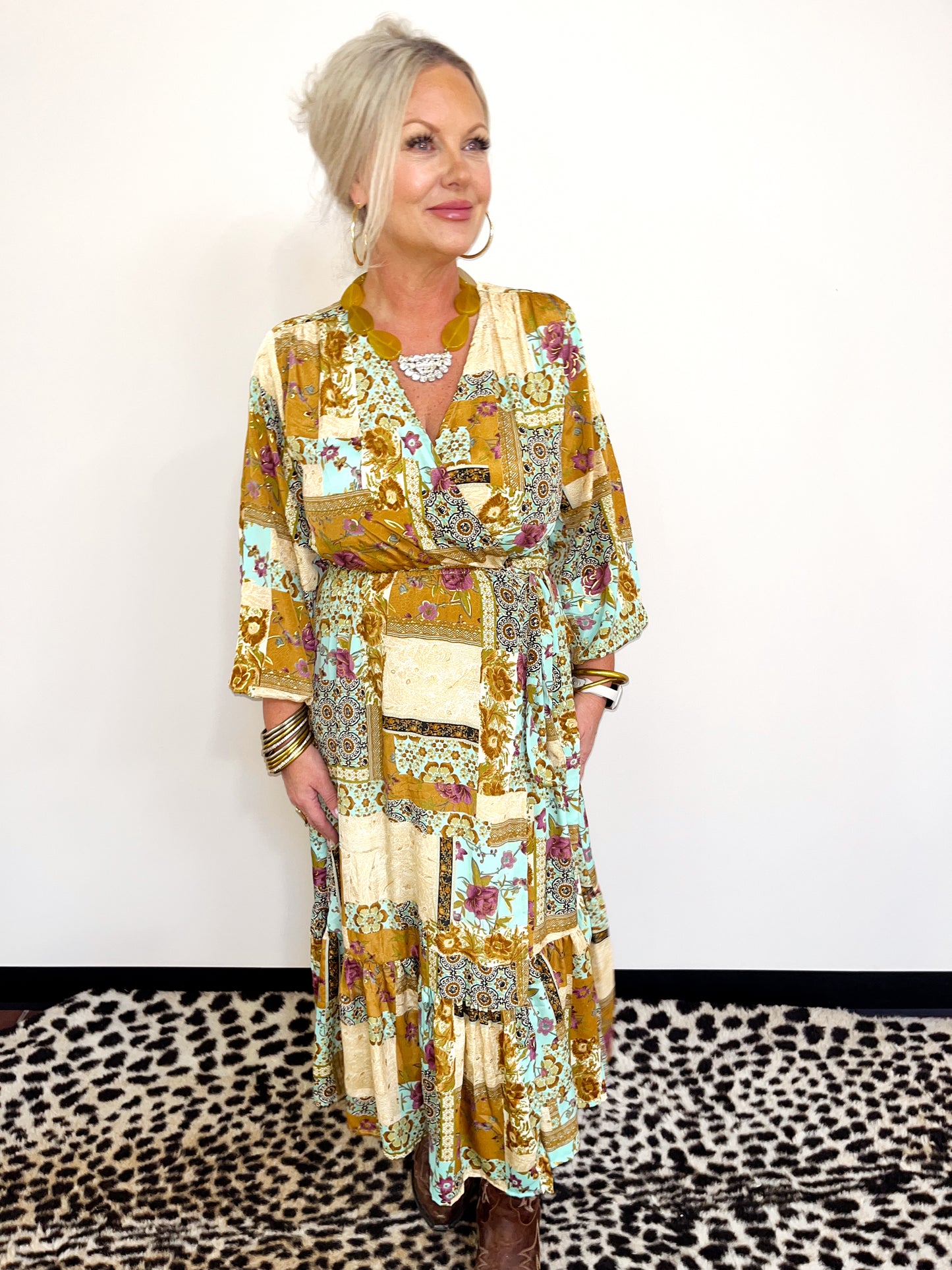 Harper Frill Wrap Dress