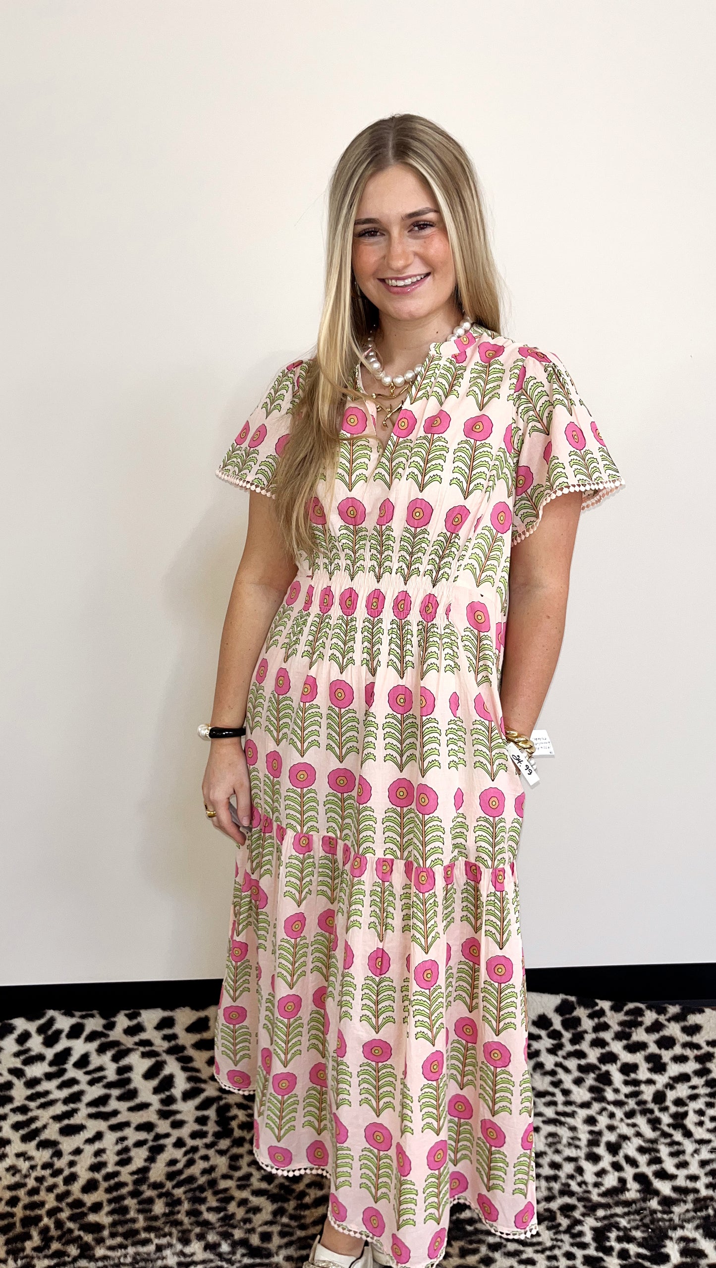 Rows of Flowers Dress by Uncle Frank