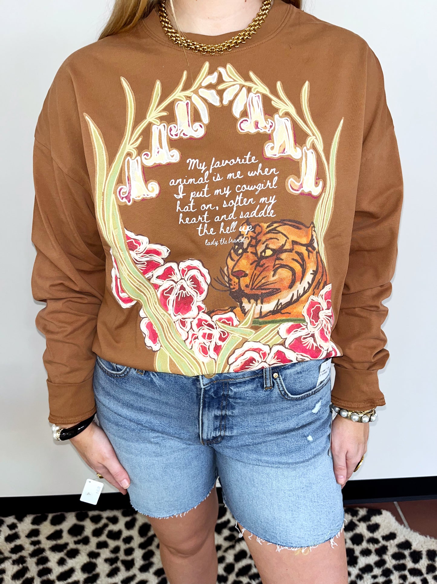 Tiger Graphic LS by Lady the Brand