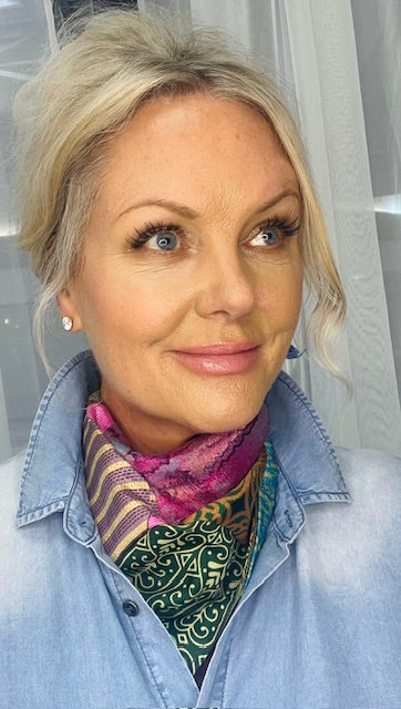 Patchwork Silk Scarf