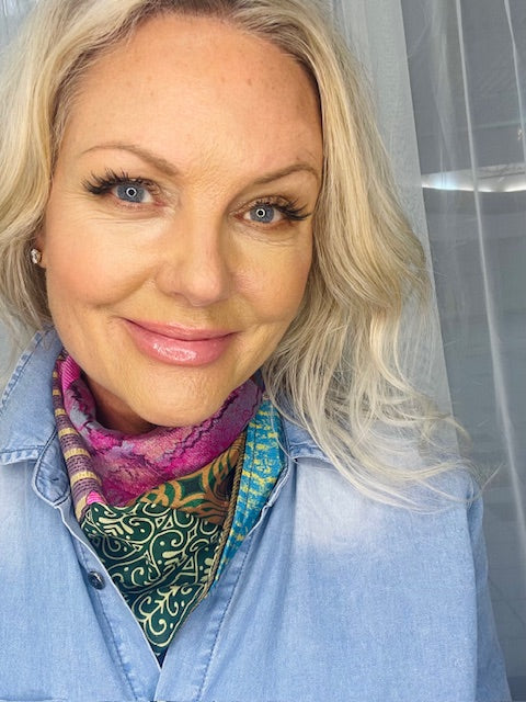 Patchwork Silk Scarf