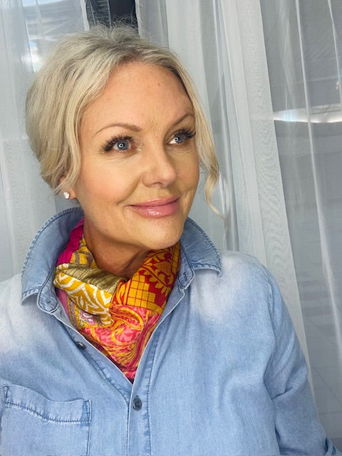 Patchwork Silk Scarf