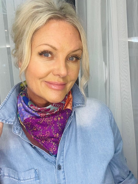 Patchwork Silk Scarf