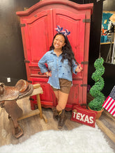 "Stars Over Texas" Denim Button Up