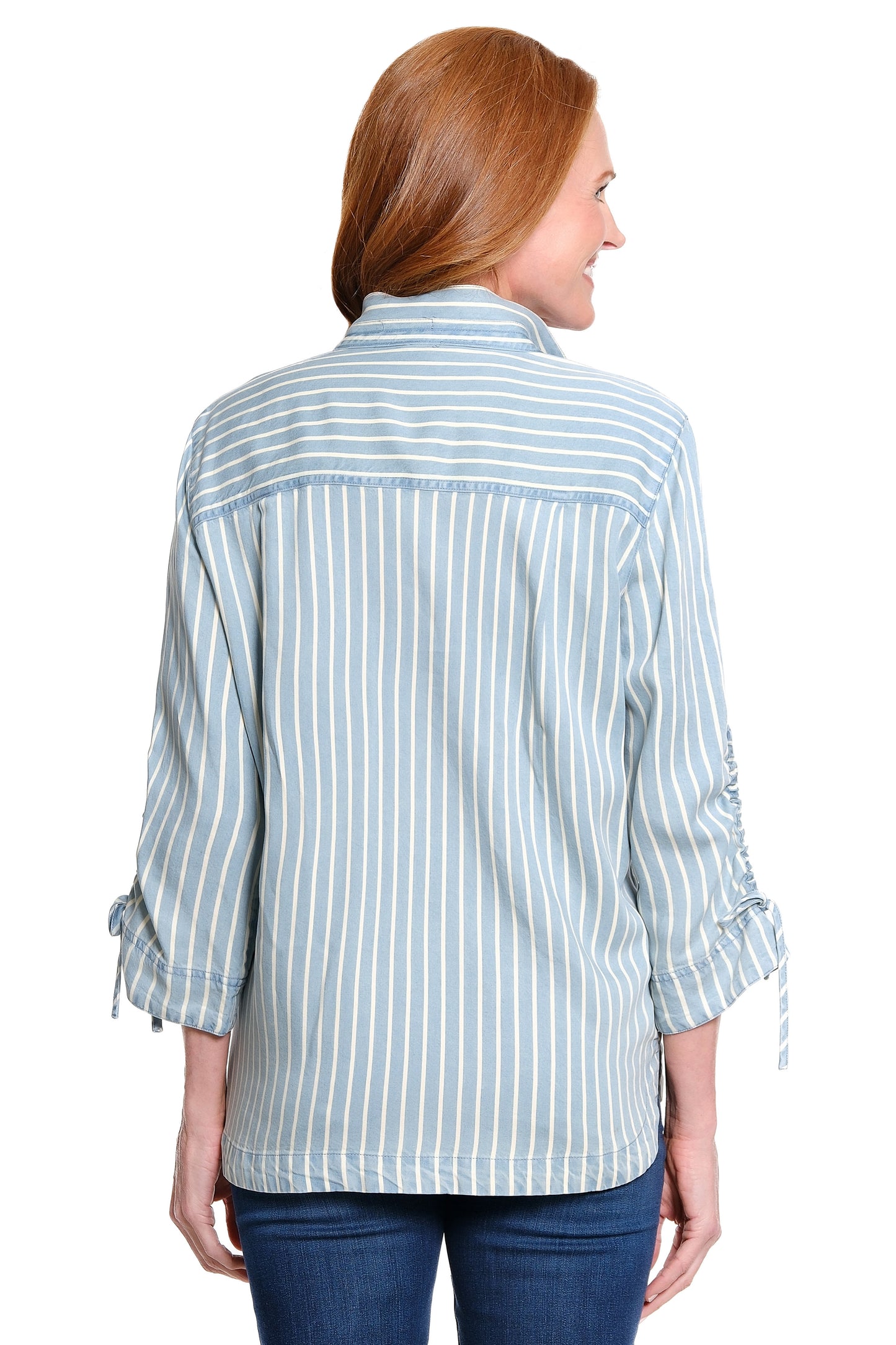 Stripe Button Up Top by John Mark