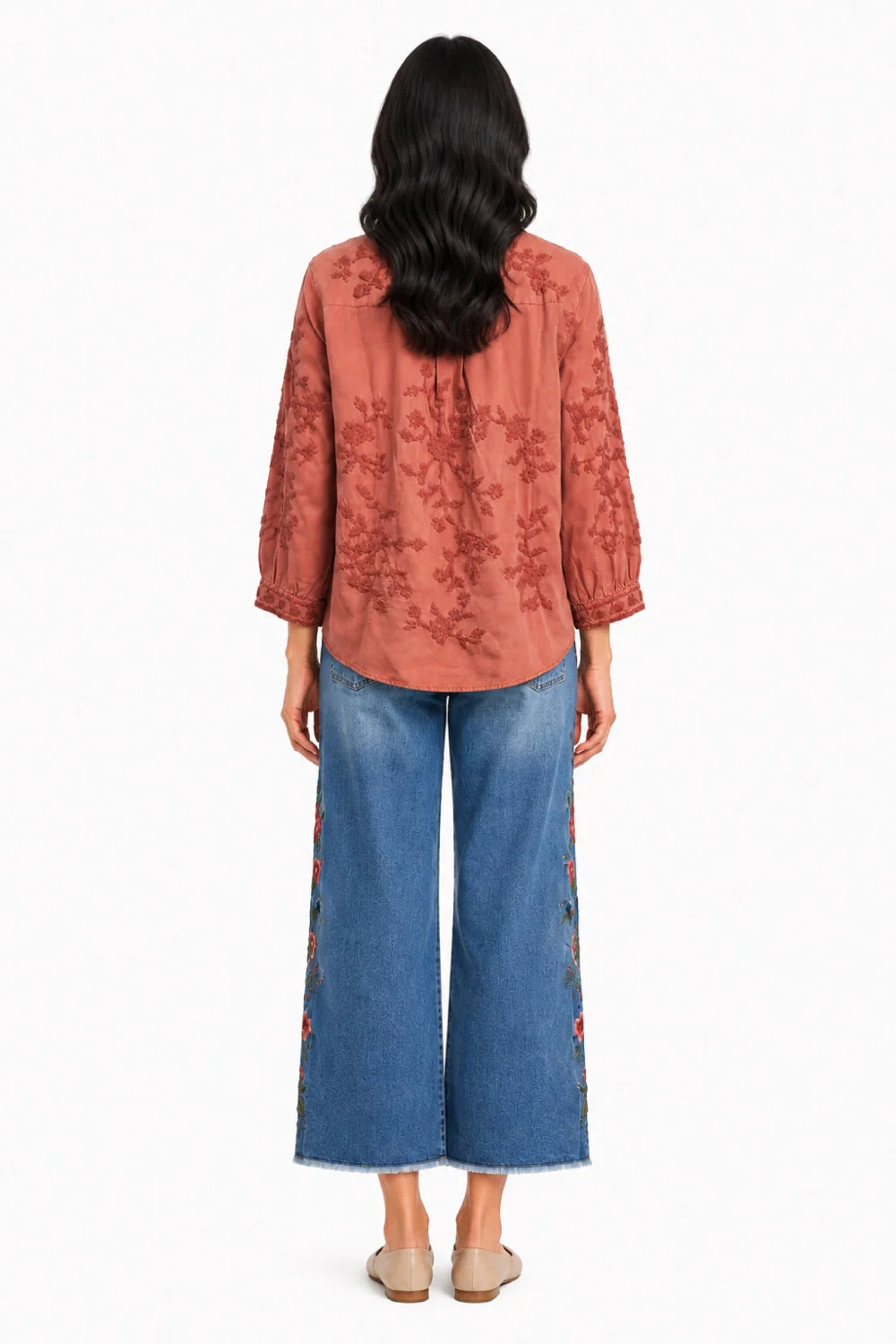 Denim Embd Jean -John Mark