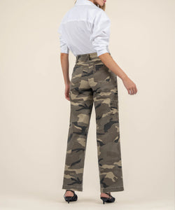 Miller High Rise Wide Leg Pant - Camo