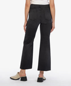 Meg Black High Rise Fab AB Wide Leg Jean