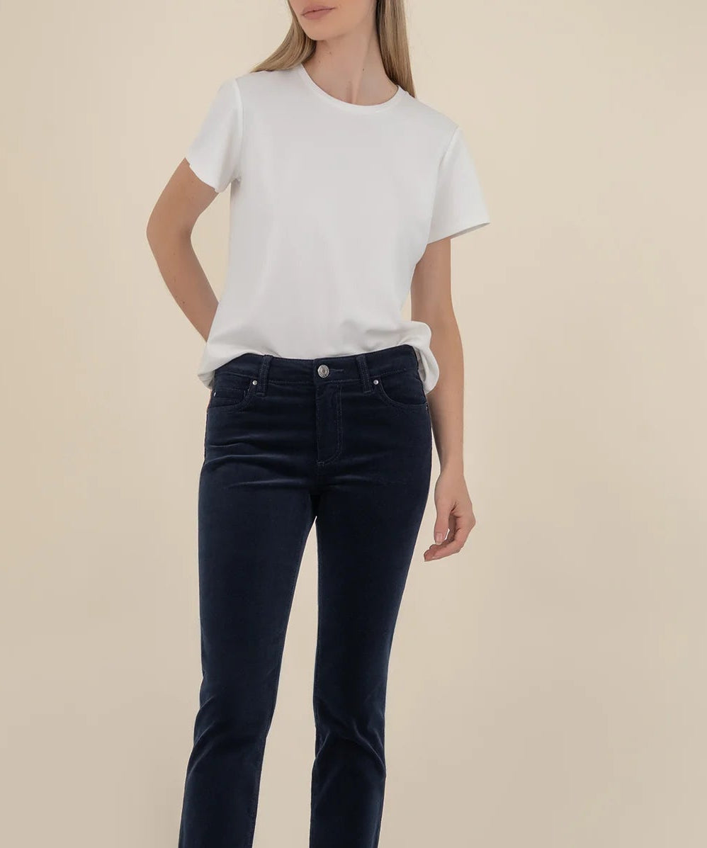 Langley White Ribbed Top by Kut