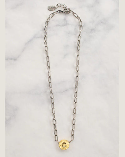 Katana Chain Initial Necklace