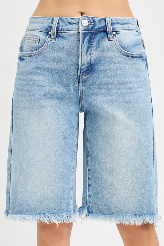 Risen Denim Bermuda Shorts
