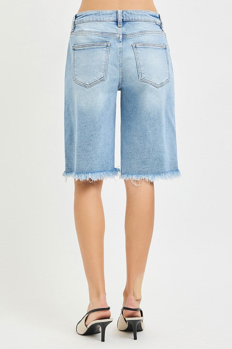 Risen Denim Bermuda Shorts