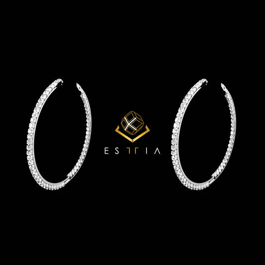 Single Line Hoop Earrings