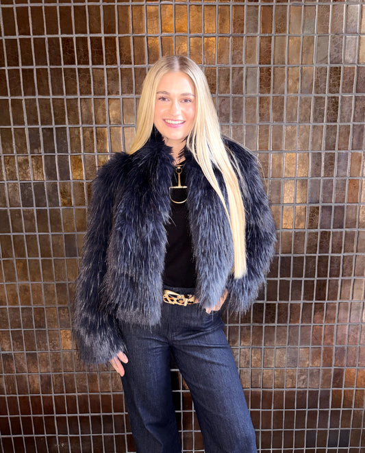 Rock Star Faux Fur Jacket