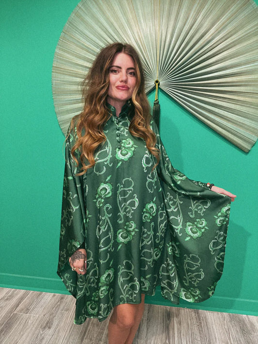 Emerald Swirl - Short Caftan/Tunic