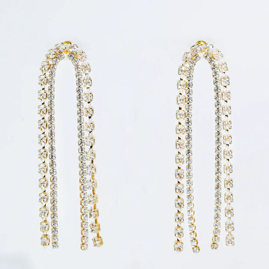 Crystal Cascade Earrings by Treasure Jewels