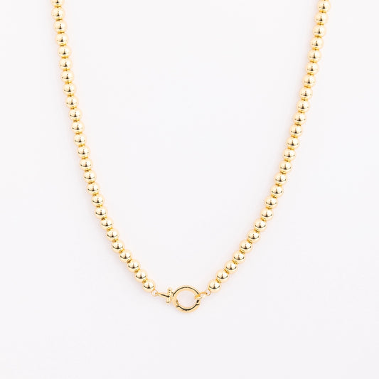 Thea Necklace - Large Gold Bead