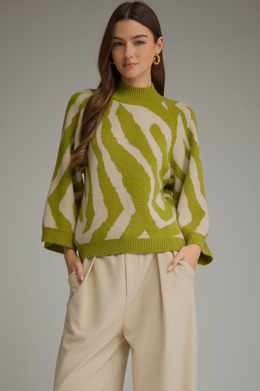 Green Zebra Sweater