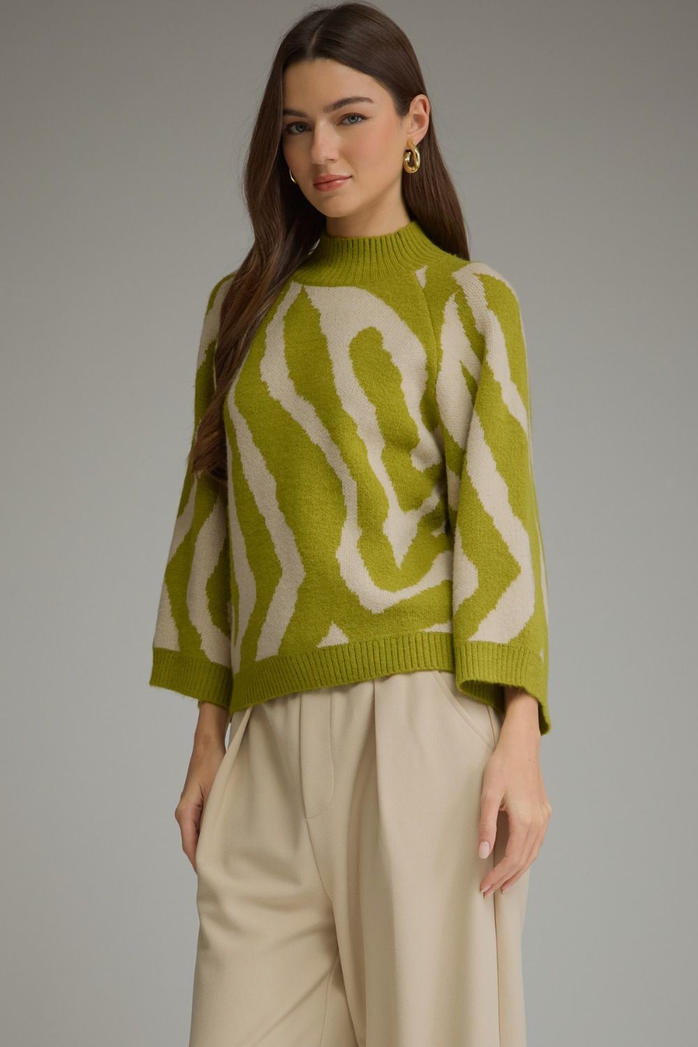 Green Zebra Sweater