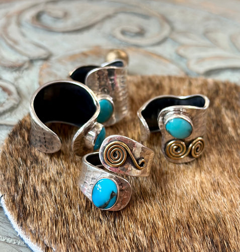 Silver/Turquoise Bands