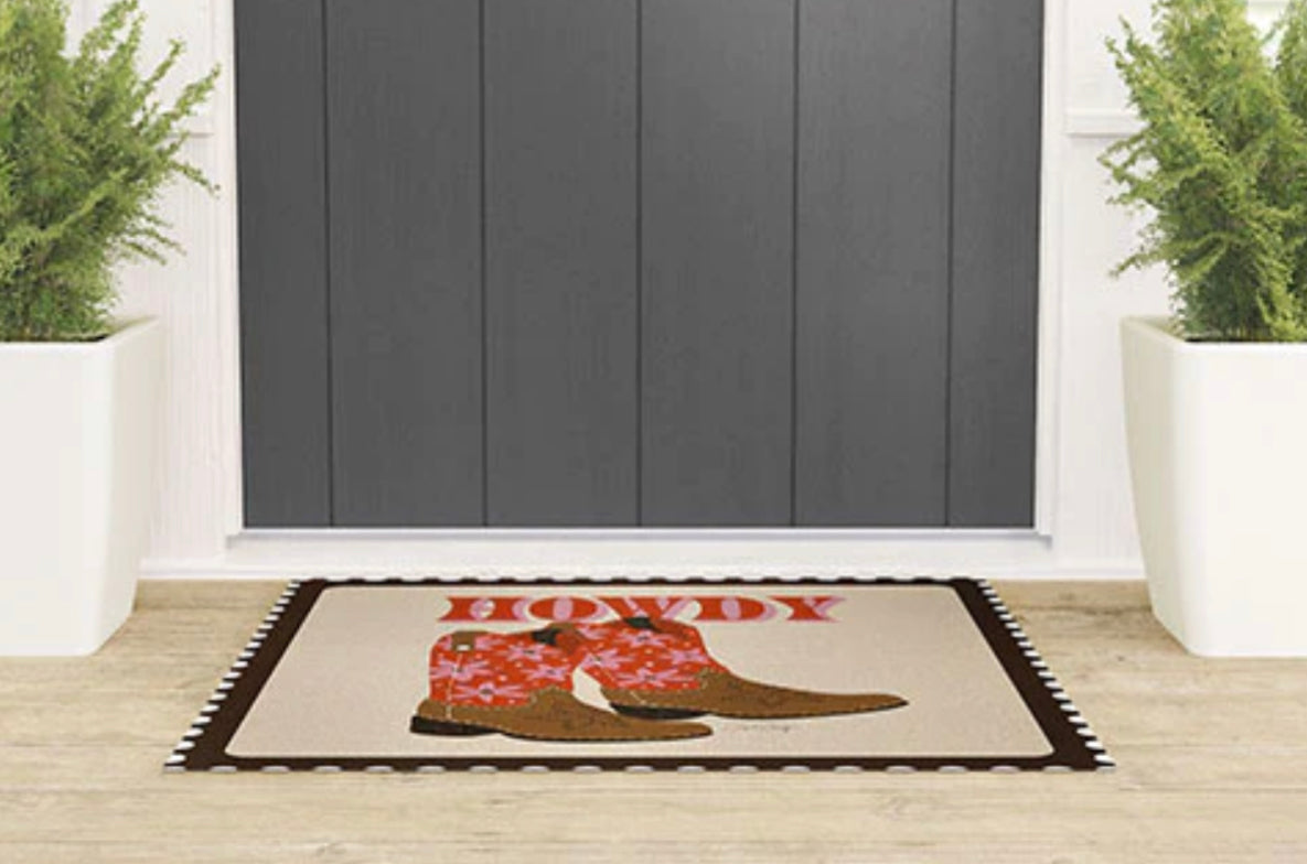 Howdy Cowgirl Welcome Mat