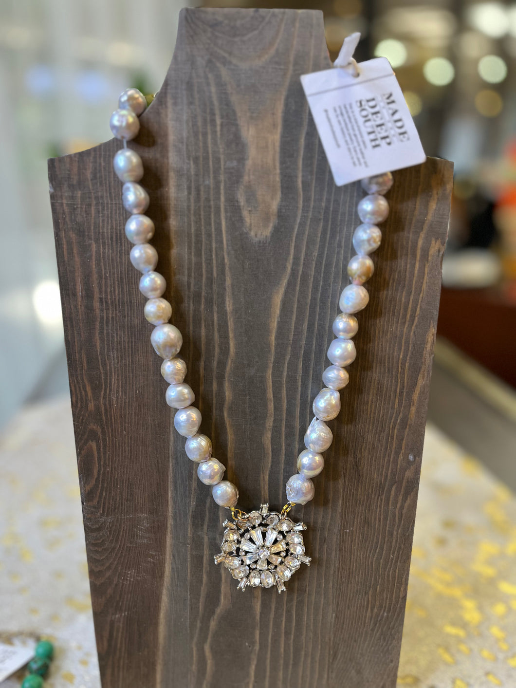 1940’s Pearl and Brooch Necklace