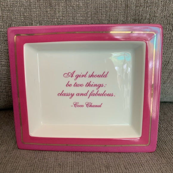 Sassy Wise Saying Porcelain Trinket Tray