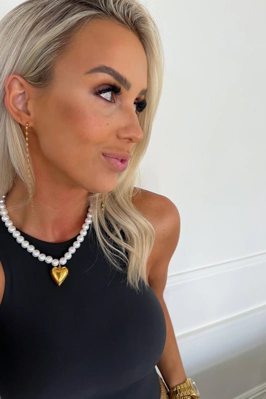 Pearl Heart Necklace