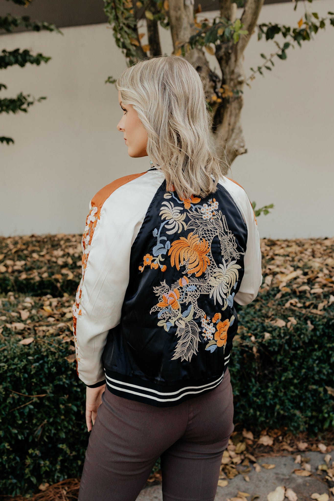 Rust Reversible Bomber Jacket