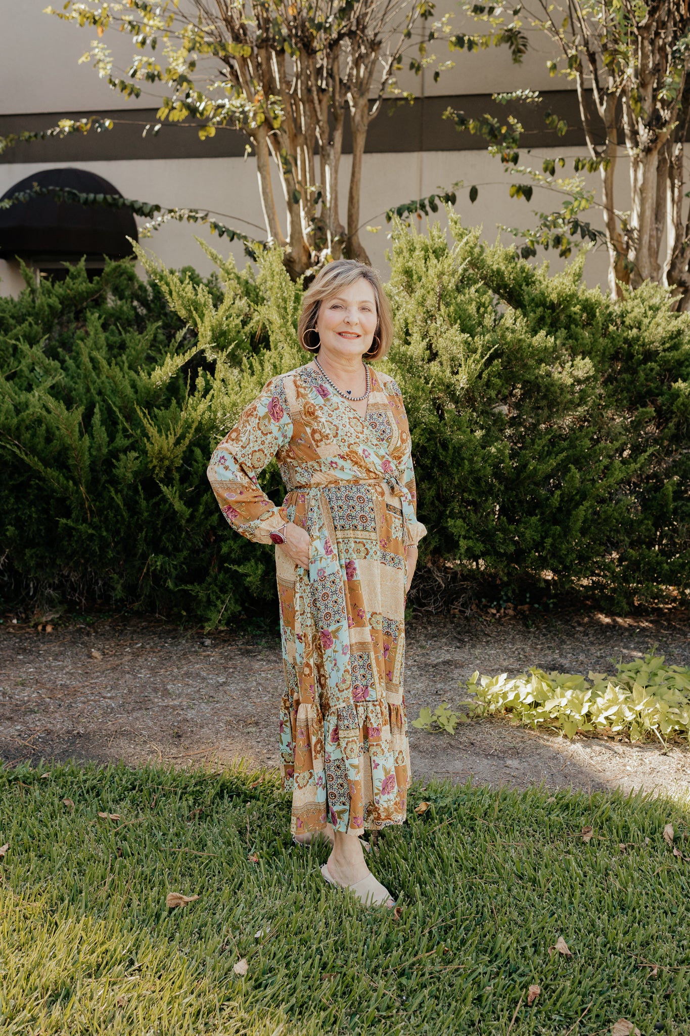 Harper Frill Wrap Dress