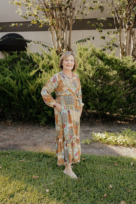 Harper Frill Wrap Dress