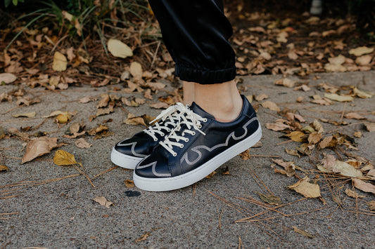 Agave Sky ~ Skye Black Sneaker