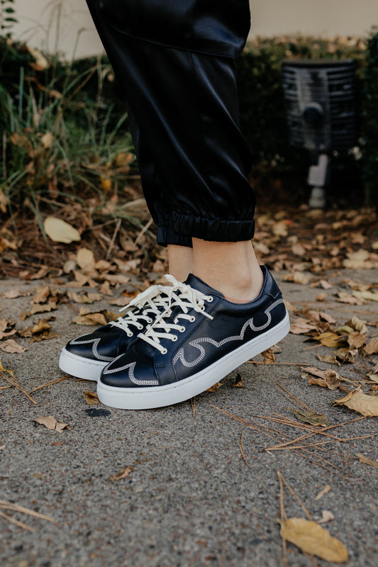 Agave Sky ~ Skye Black Sneaker