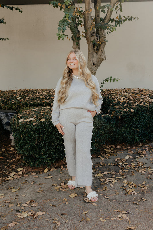 Heather Grey Pearl Set- joh