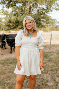 "Neon Cowgirl" Satin Shimmer Dress