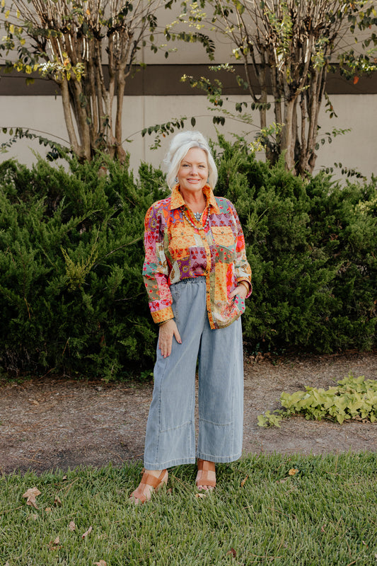 Patchwork Camp Shirt by Ivy Jane