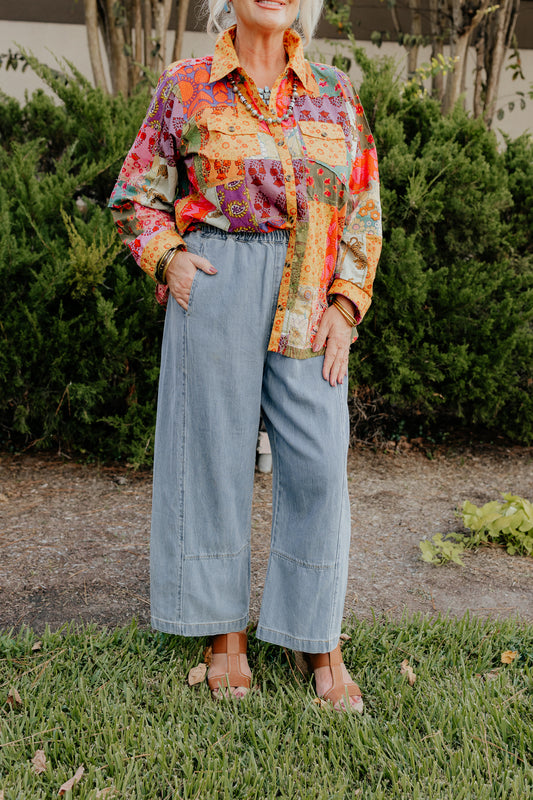 Pull-on Barrel Pants by Ivy Jane