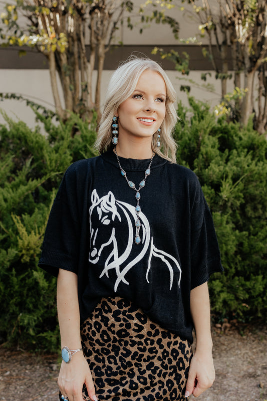 Western Horse Sweater by GiGiO