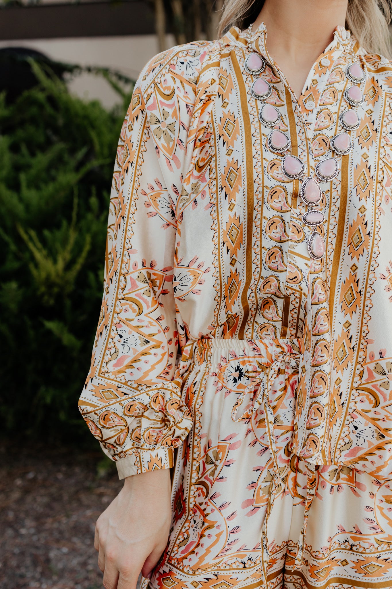 Scarf Print Blouse