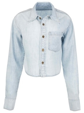Alyssa Lightweight Denim Shirt by Kut