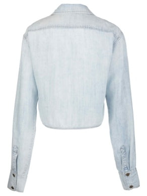 Alyssa Lightweight Denim Shirt by Kut