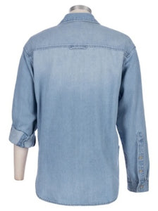 Light Wash Denim Button Down Shirt