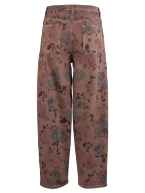 Ashton High Rise Relaxed Leg in Mauve by Kut