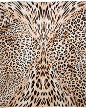 Leopard Mini Charmeuse Silk Scarf 20"