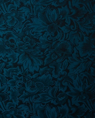 20 Inch Baroque Cobalt Silk Scarf