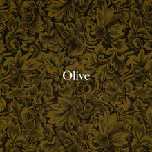 Olive Baroque Silk Wild Rag, 34.5"